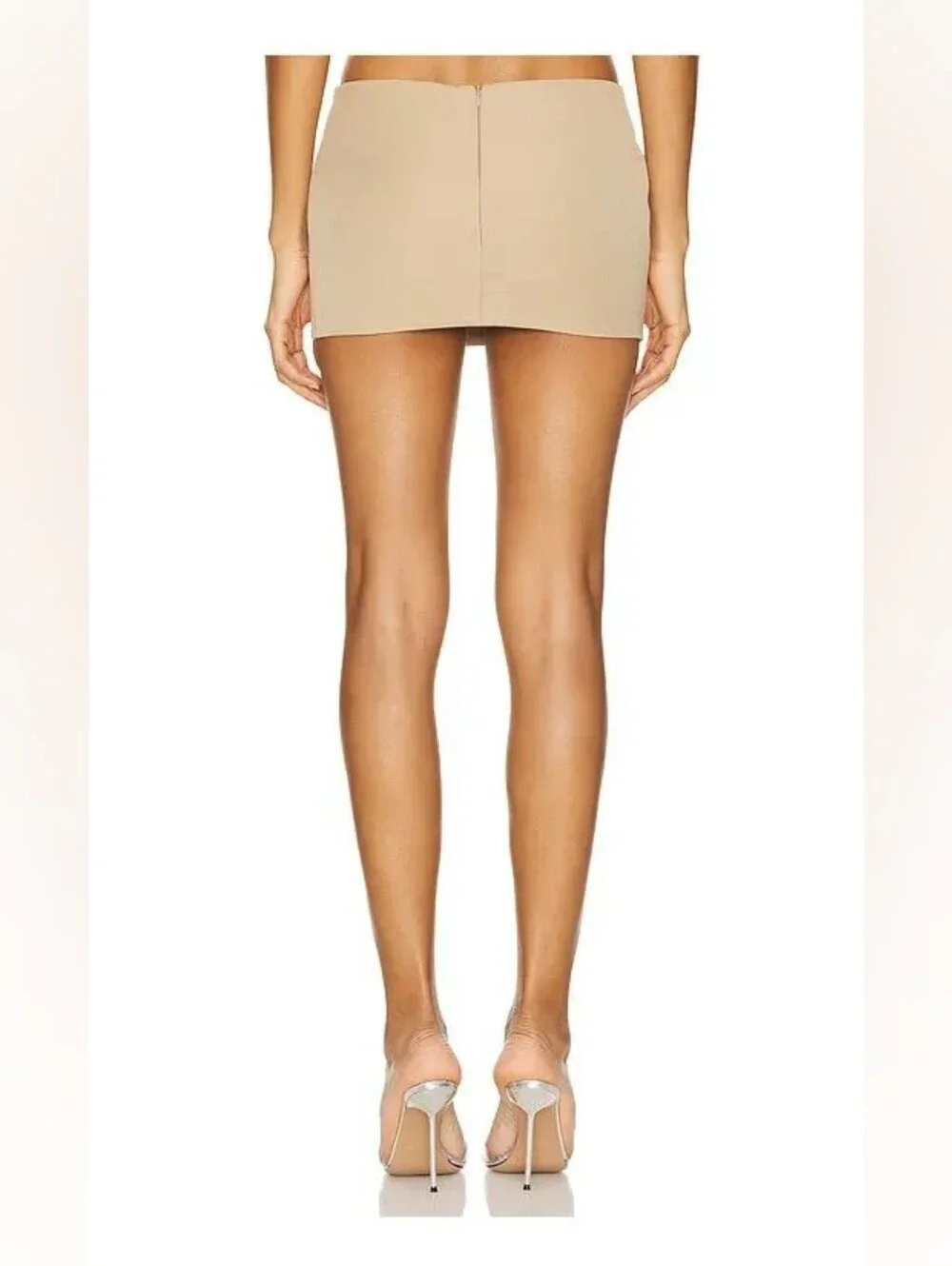 The Dolls House Ophelia Mini Skirt in Beige